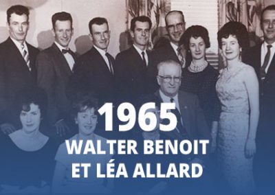 1965 - Walter Benoit et Léa Allard