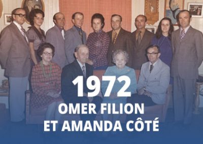 1972 - Omer Filion et Amanda Côté