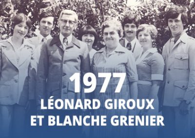 1977 - Léonard Giroux et Blanche Grenier