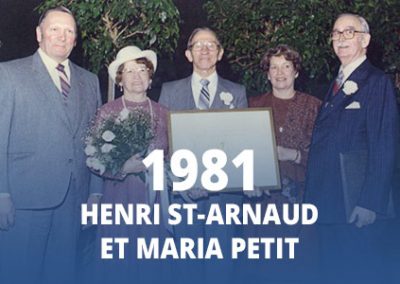 1981 - Henri St-Arnaud et Maria Petit