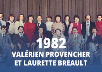 1982 - Valérien Provencher et Laurette Breault