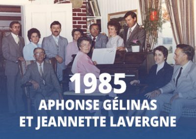 1985 - Aphonse Gélinas et Jeannette Lavergne