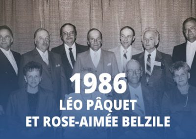 1986 - Léo Pâquet et Rose-Aimée Belzile