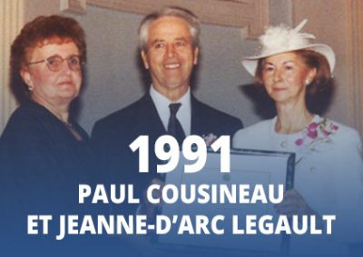 1991 - Paul Cousineau et Jeanne-d’Arc Legault