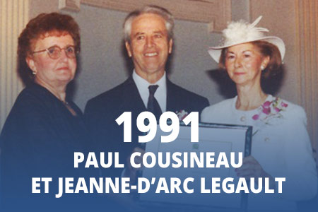 1991 - Paul Cousineau et Jeanne-d’Arc Legault