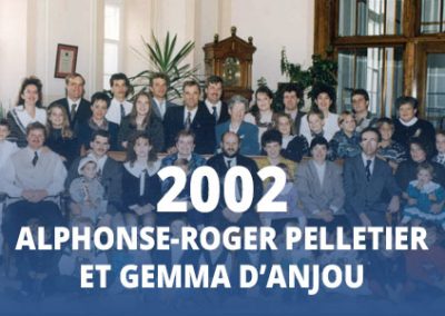 2002 - Alphonse-Roger Pelletier et Gemma D’Anjou