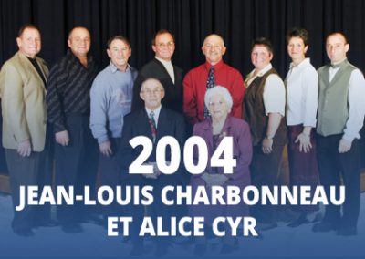2004 - Jean-Louis Charbonneau et Alice Cyr