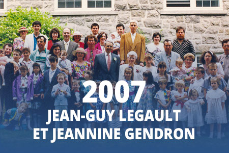 2007 - Jean-Guy Legault et Jeannine Gendron