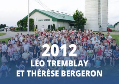 2012 - Léo Tremblay et Thérèse Bergeron