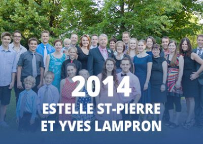 2014 - Estelle St-Pierre et Yves Lampron