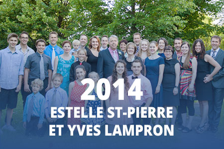 2014 - Estelle St-Pierre et Yves Lampron